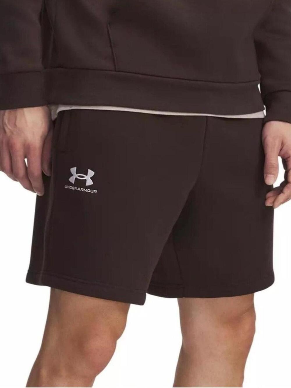 Under Armour UA Icon Fleece Kona Brown Cotton Blend Shorts Men’s XL NWT